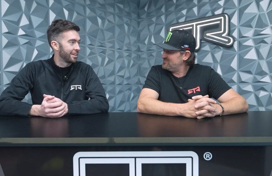 Deane with Mustang at Drift Masters